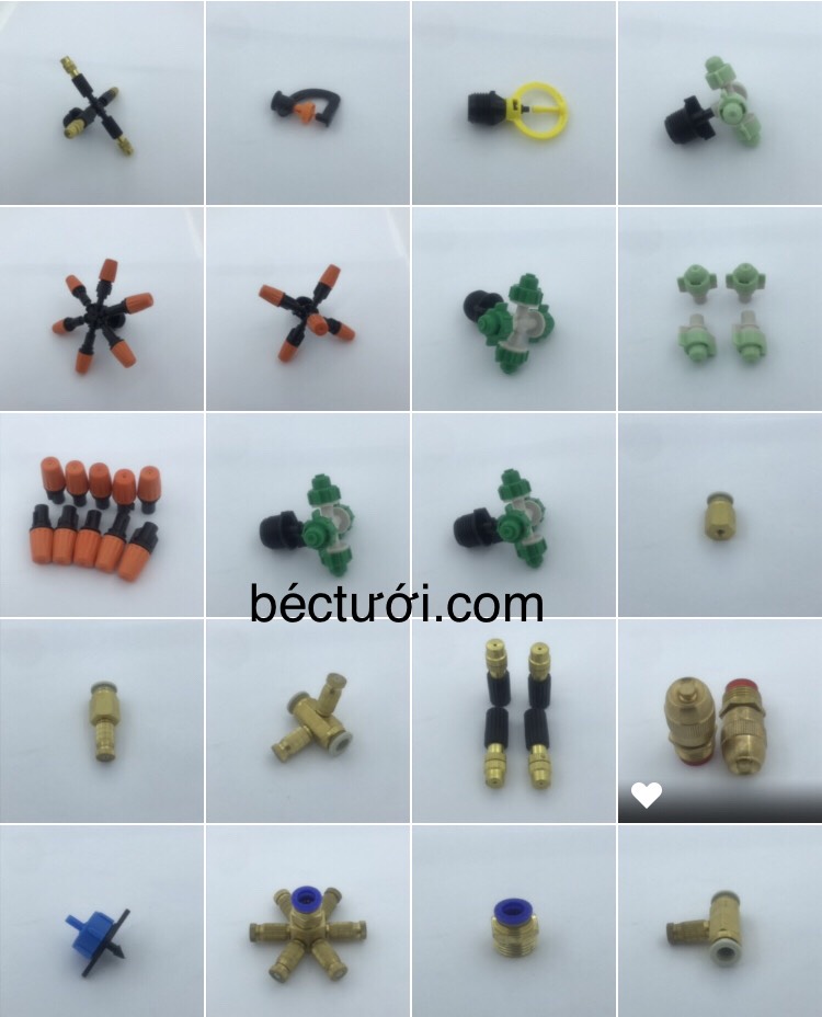 Béc phun sương cho vườn hoa